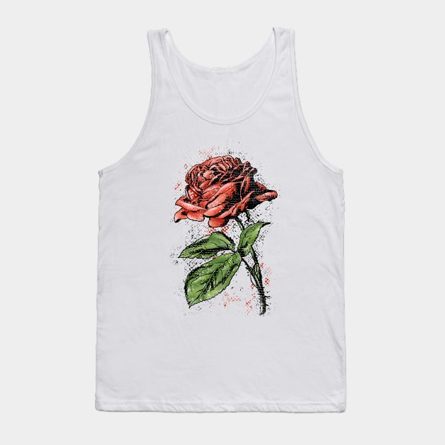 Rose Tank Top by swarna artz